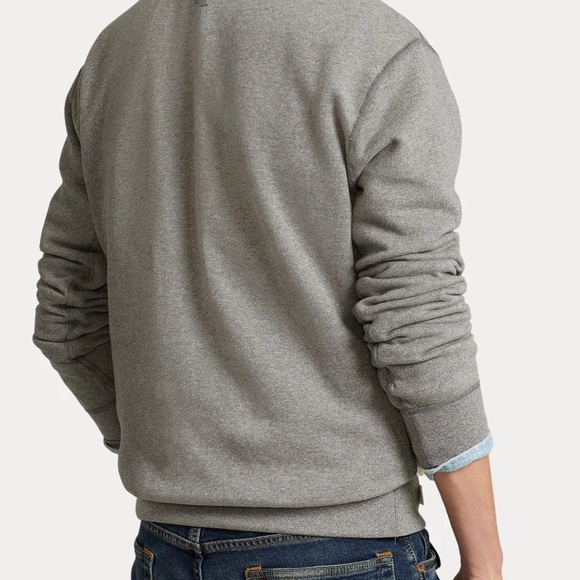 POLO RALPH LAUREN CREW EMBROIDERED LOGO PRINT SWEATSHIRT, SIDE XXL - Picture 4 of 14